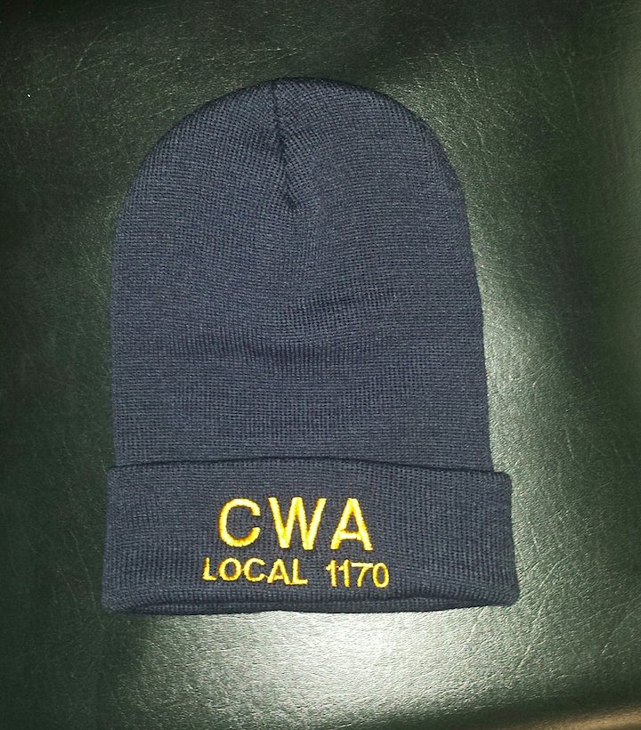 Navy Blue Knit Hat - CWA Local 1170